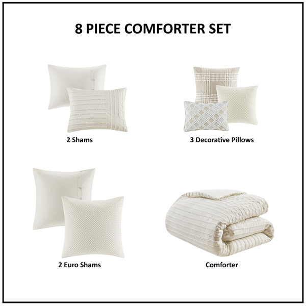 Queen comforter sets store with euro shams